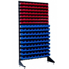 Стеллаж для метизов с пластиковыми ящиками - 144 шт