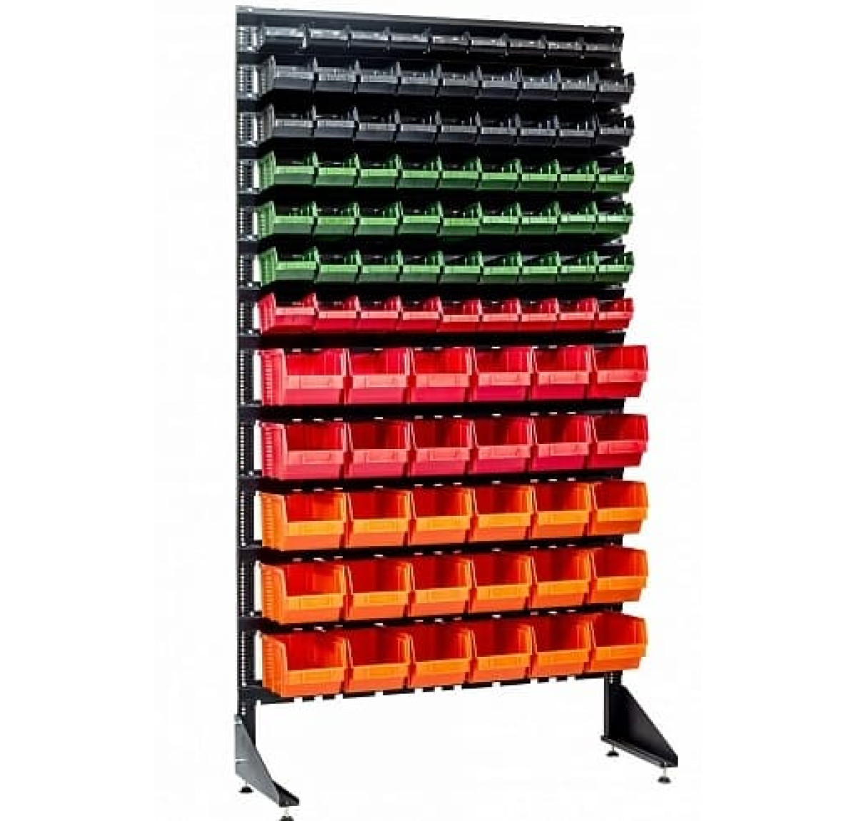 Стелаж з боксами для зберігання дрібних деталей - 93 ящики