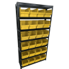 Стеллаж складской для метизов под 700 пластиковые ящики - 24 шт