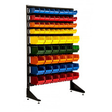 Витрина торговая для метизов на 66 пластиковых ящиков