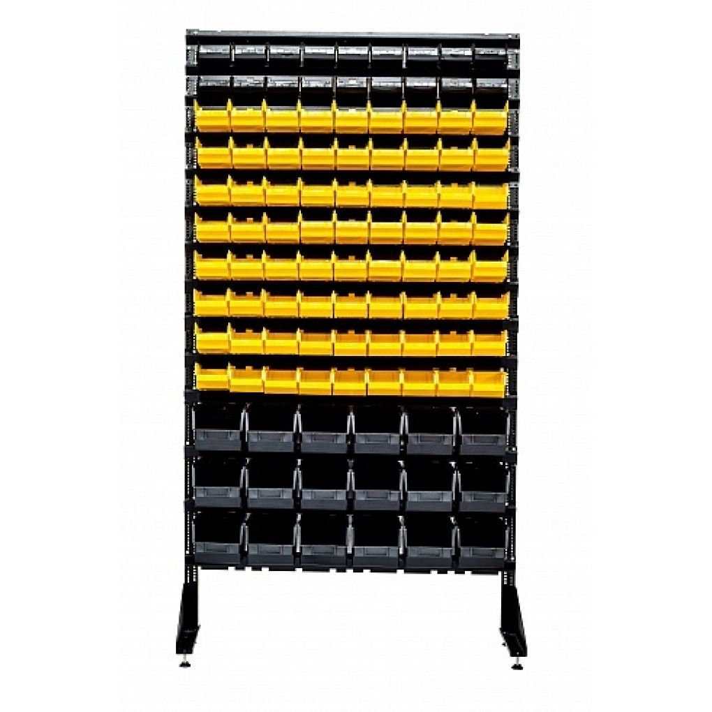 Стелаж метизний на 108 пластикових лотків для складу
