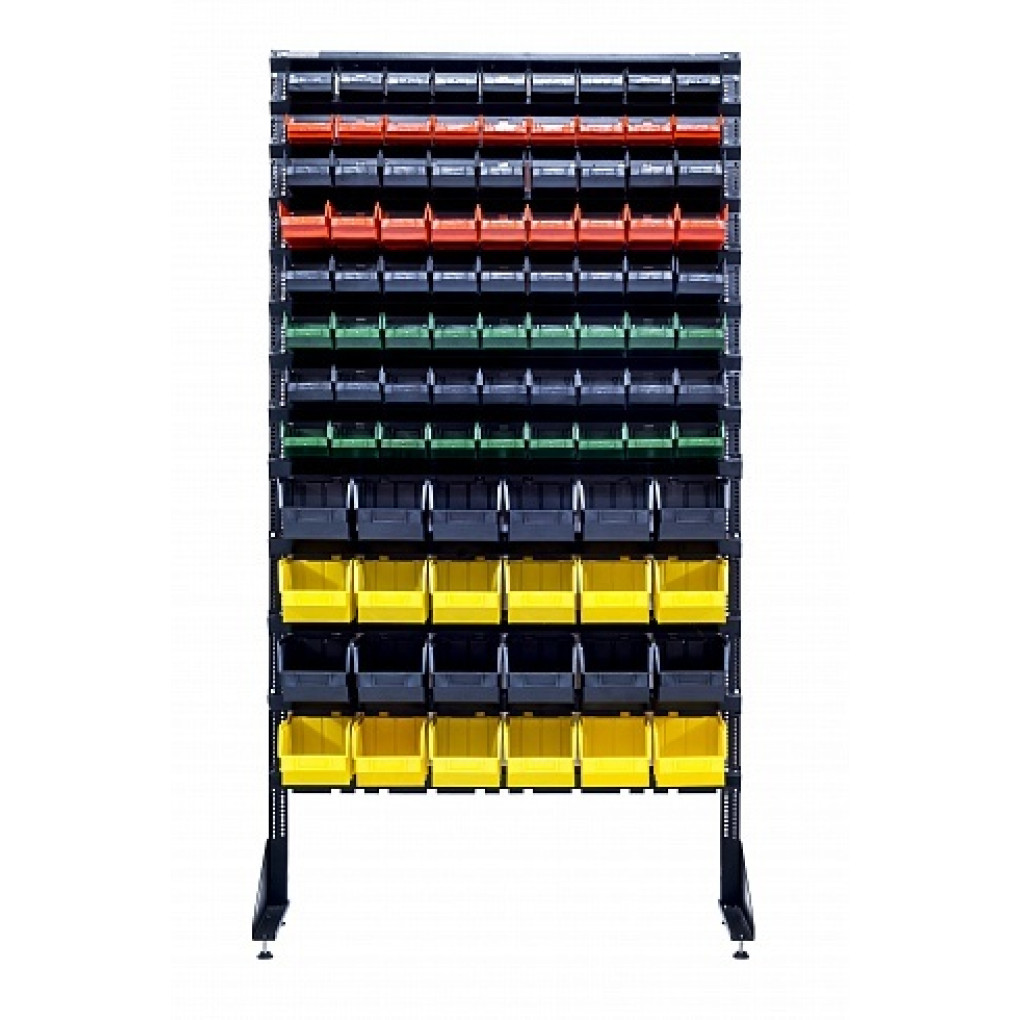 Стелаж для метизів - 96 ящиків пластикових - Для магазину та складу