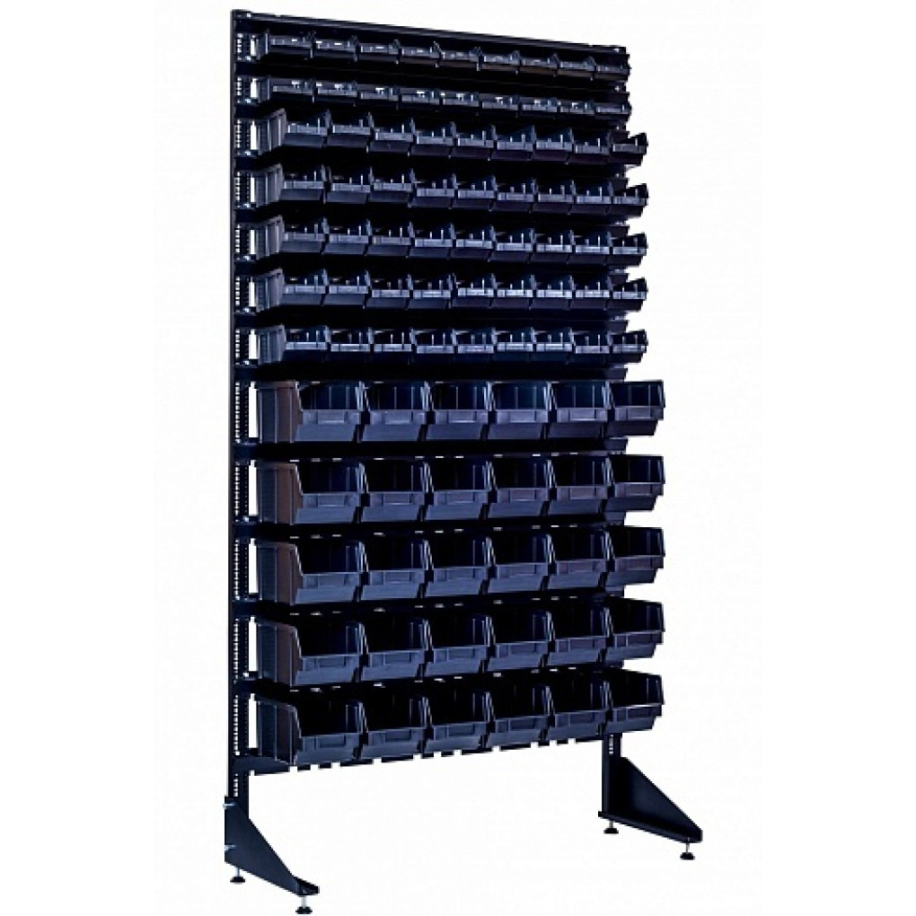Стенд для складу з 93 ящиками для метизів
