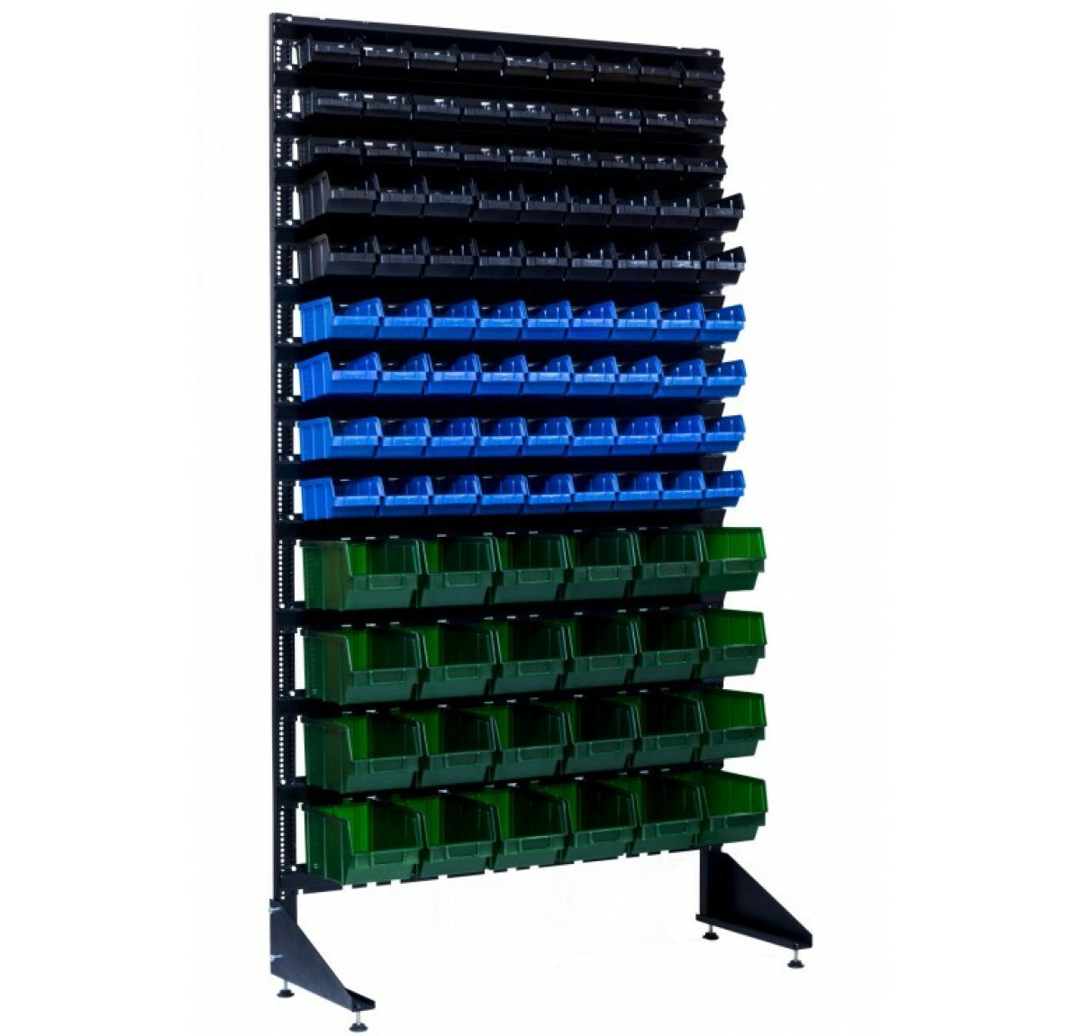 Стелаж для магазину на 105 ящиків для кріплень