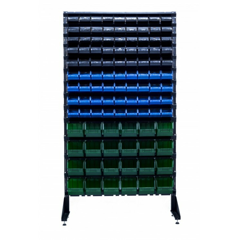 Стелаж для магазину на 105 ящиків для кріплень