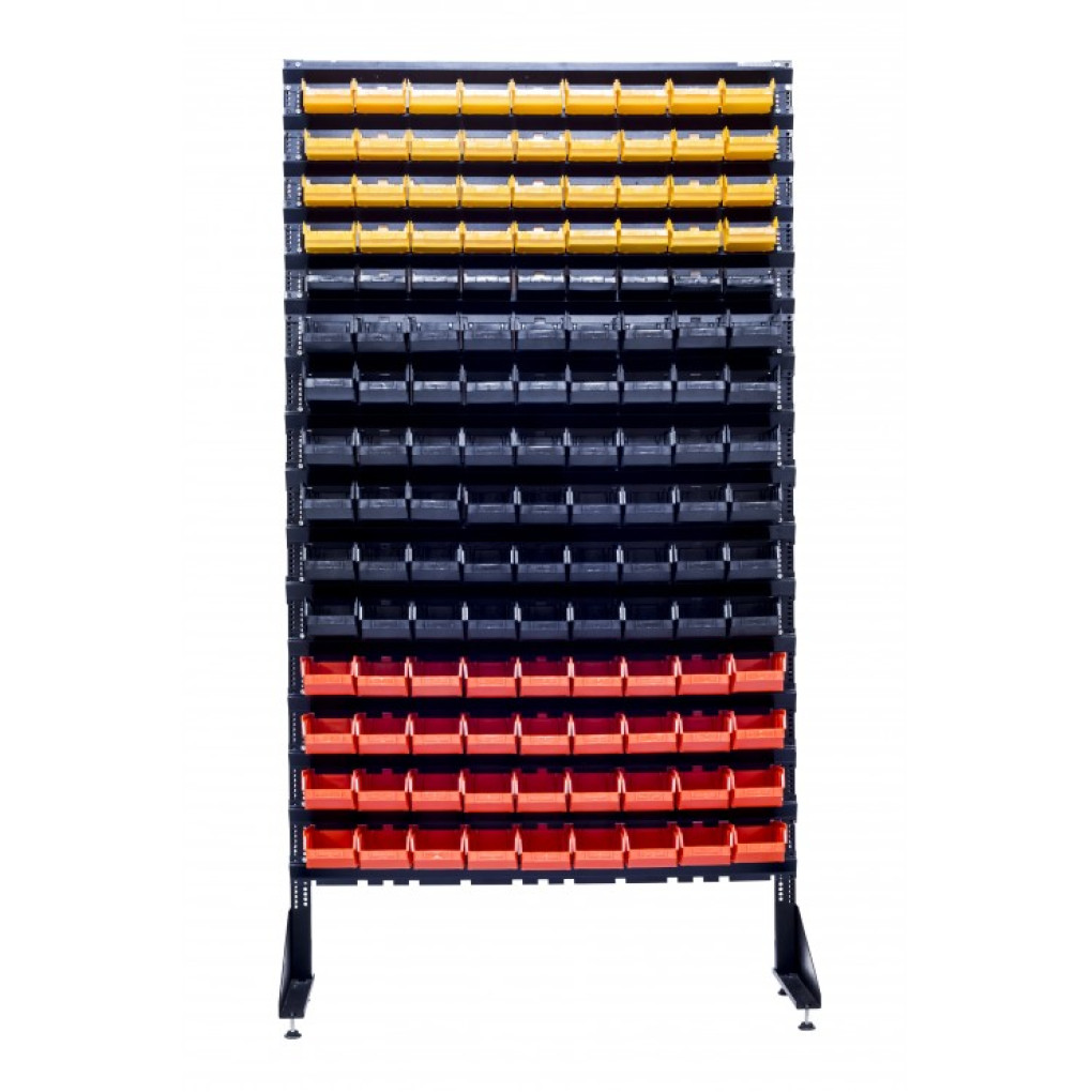 Комплект стойки на 144 лотков с пластиковыми ящиками под метизы