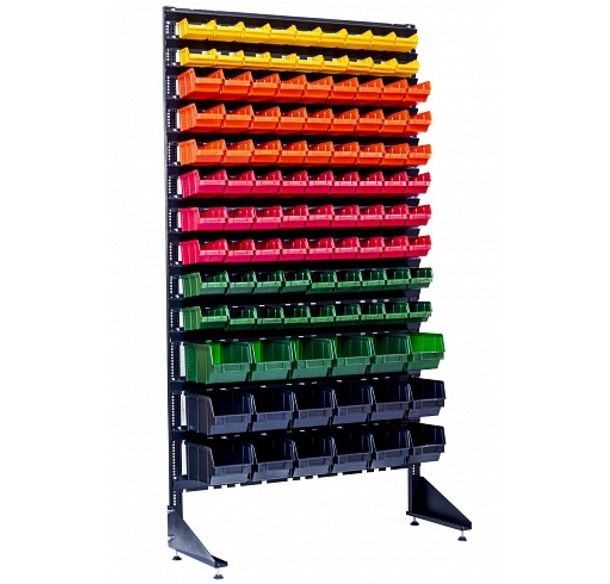 Стелаж складський на 108 боксів для метизних дрібниць