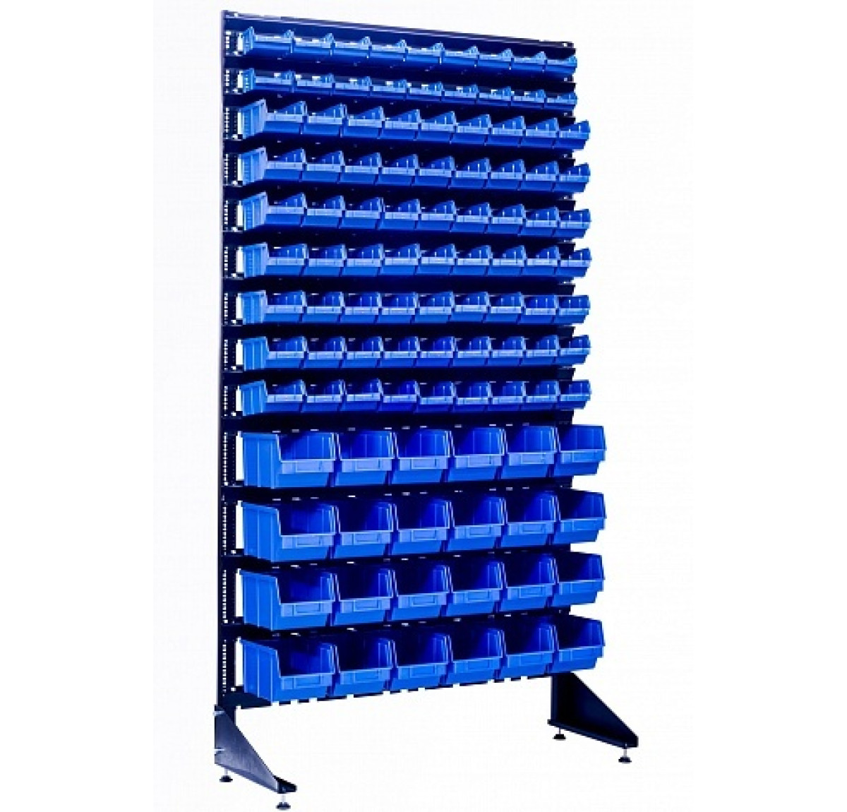 Стелаж для СТО на 105 лотків для деталей