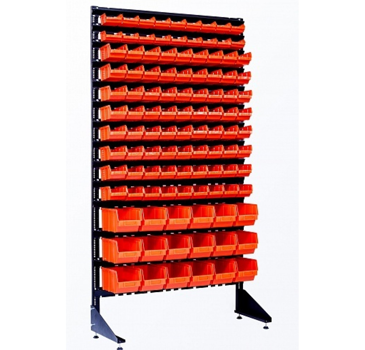 Торговый стеллаж на 108 боксов для мелочей