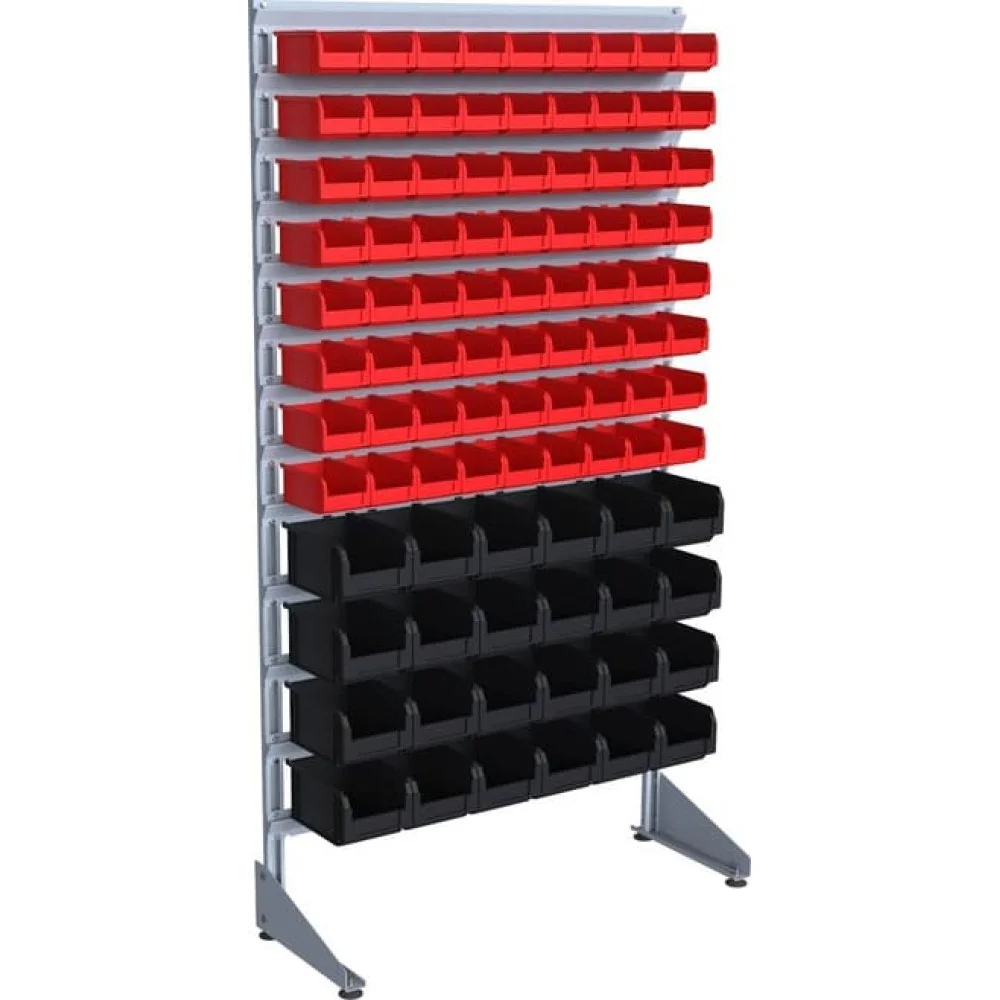 Стенд для складу з 96 ящиками для фурнітури