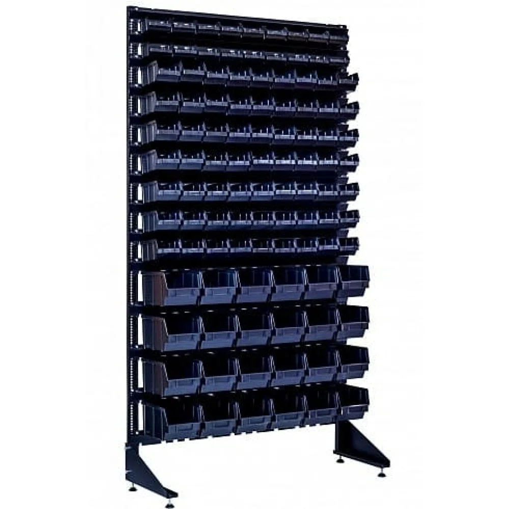 Стойка односторонняя для хранения метизов - 105 лотков