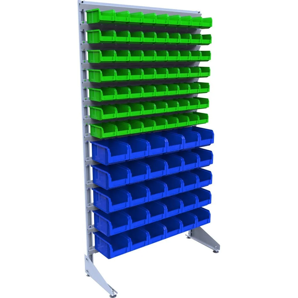 Стойка для метизов 93 пластиковых лотка для склада