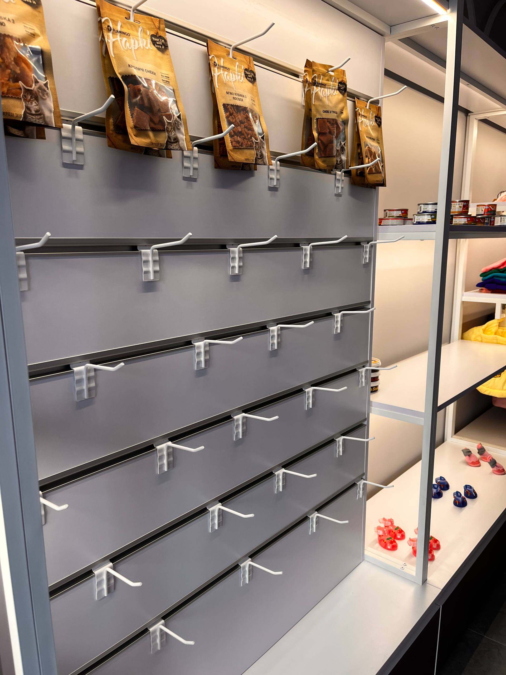 металлические крючки для экономпанелей