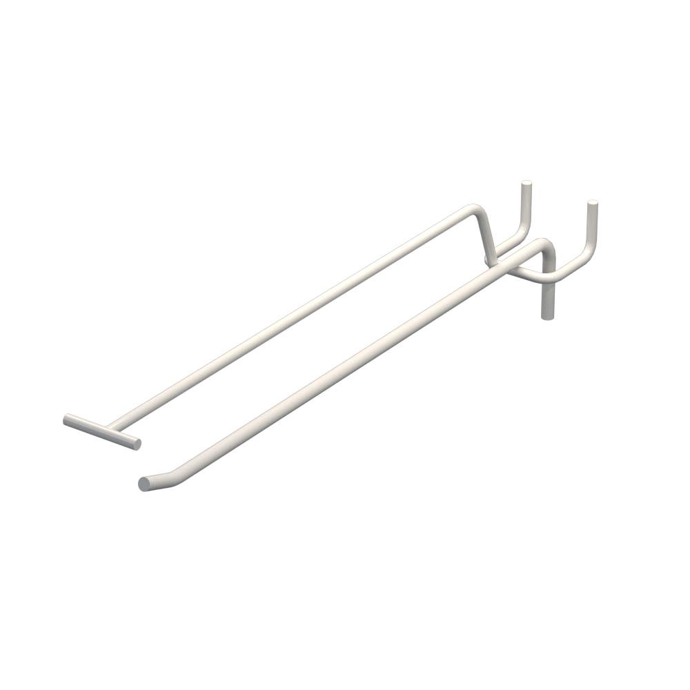 Гачок одинарний з цінникотримачем для перфорації